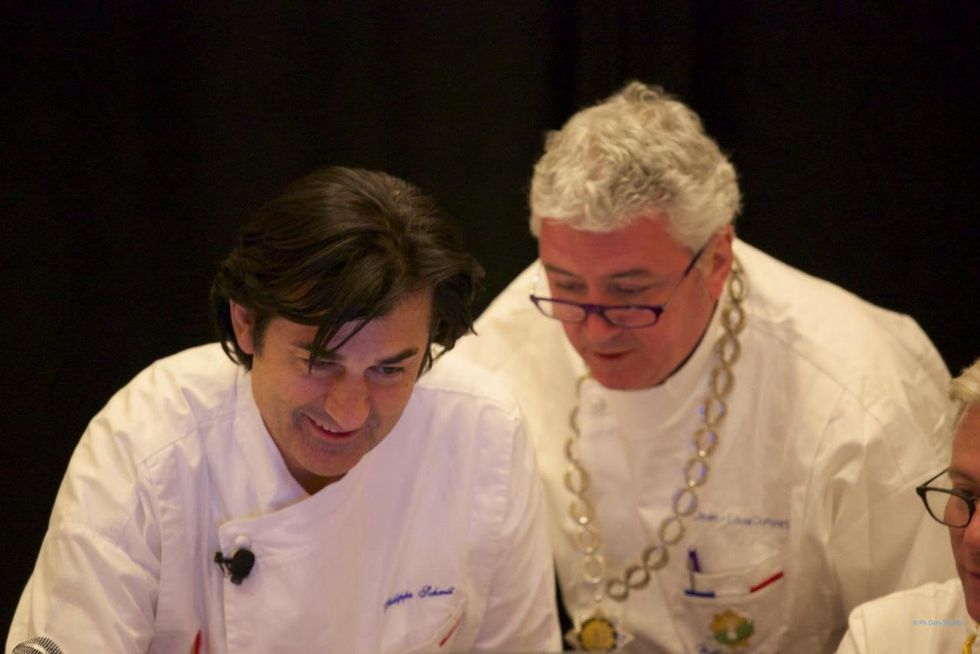 Philippe Schmit and Jean-Louis Dumonet master chefs of France