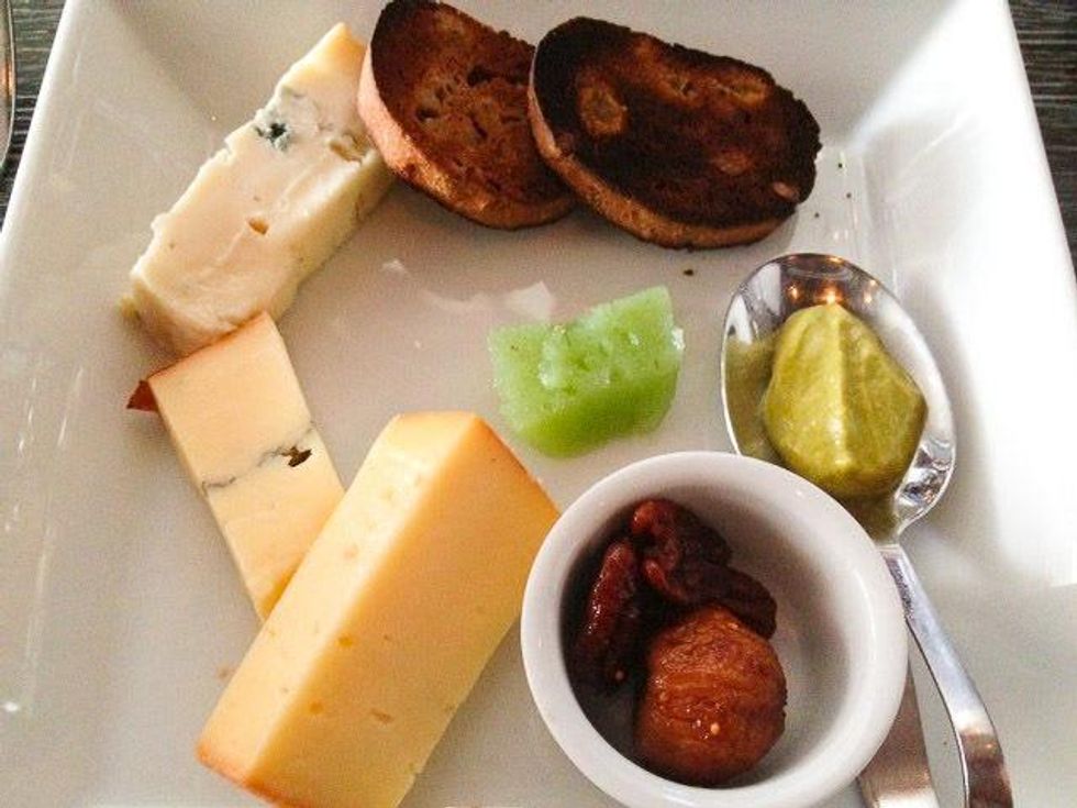 Philippe Wine Seminar May 2013 Phil's cheese plate