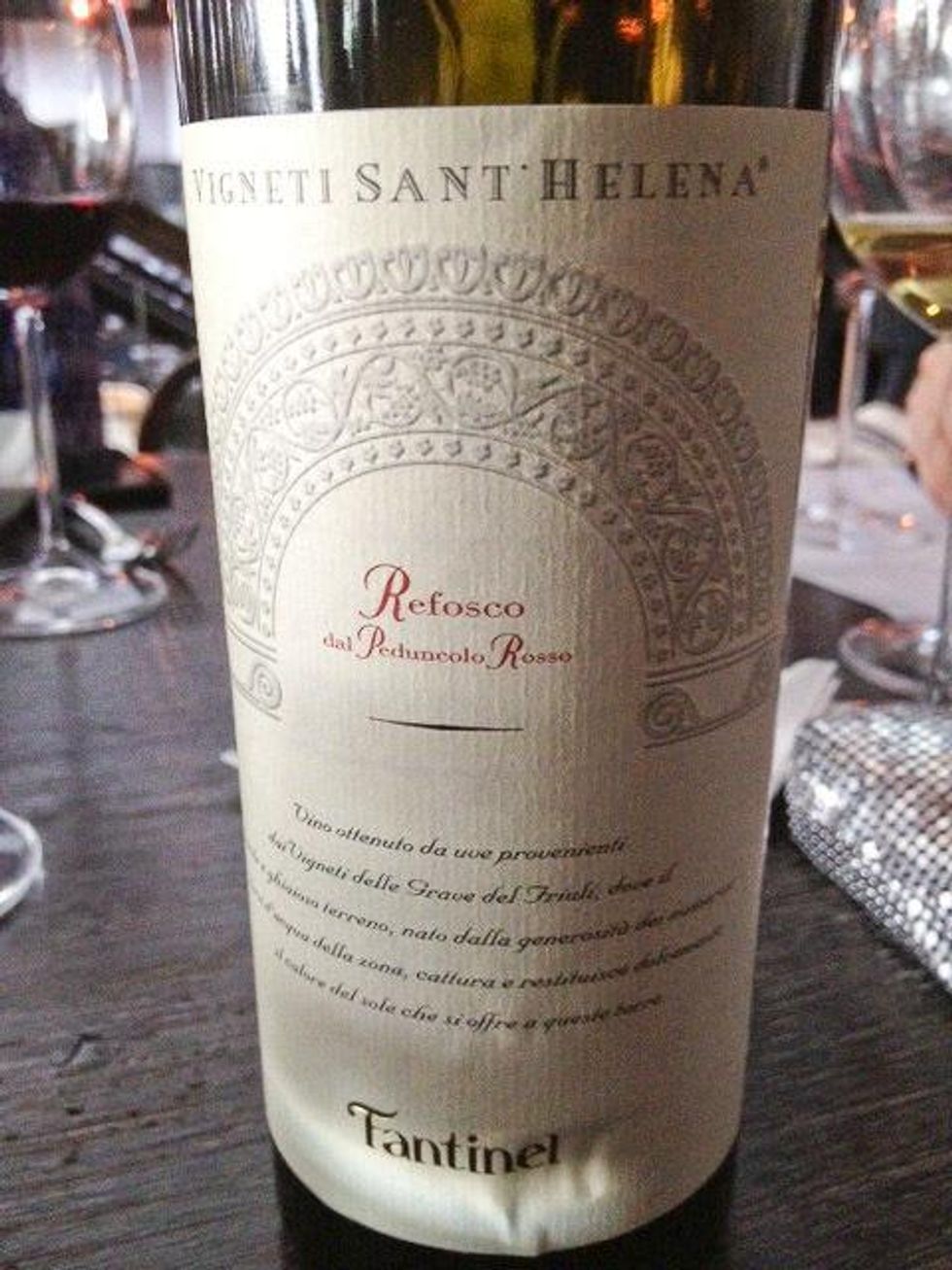 Philippe Wine Seminar May 2013 Phil's Refosco wine