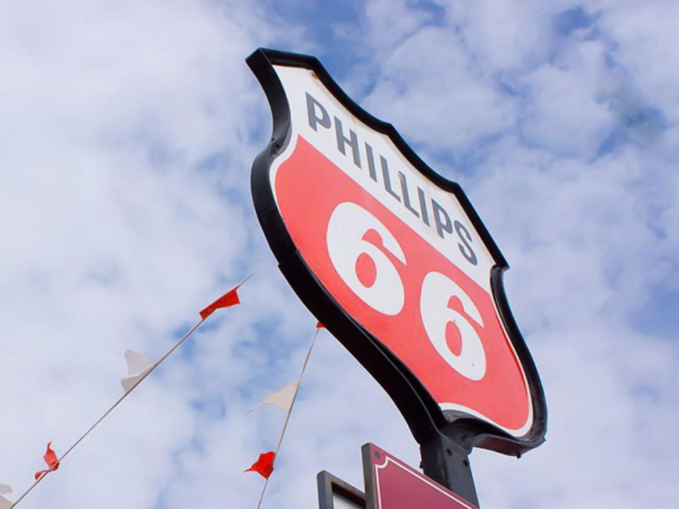 Phillips 66 gas station sign