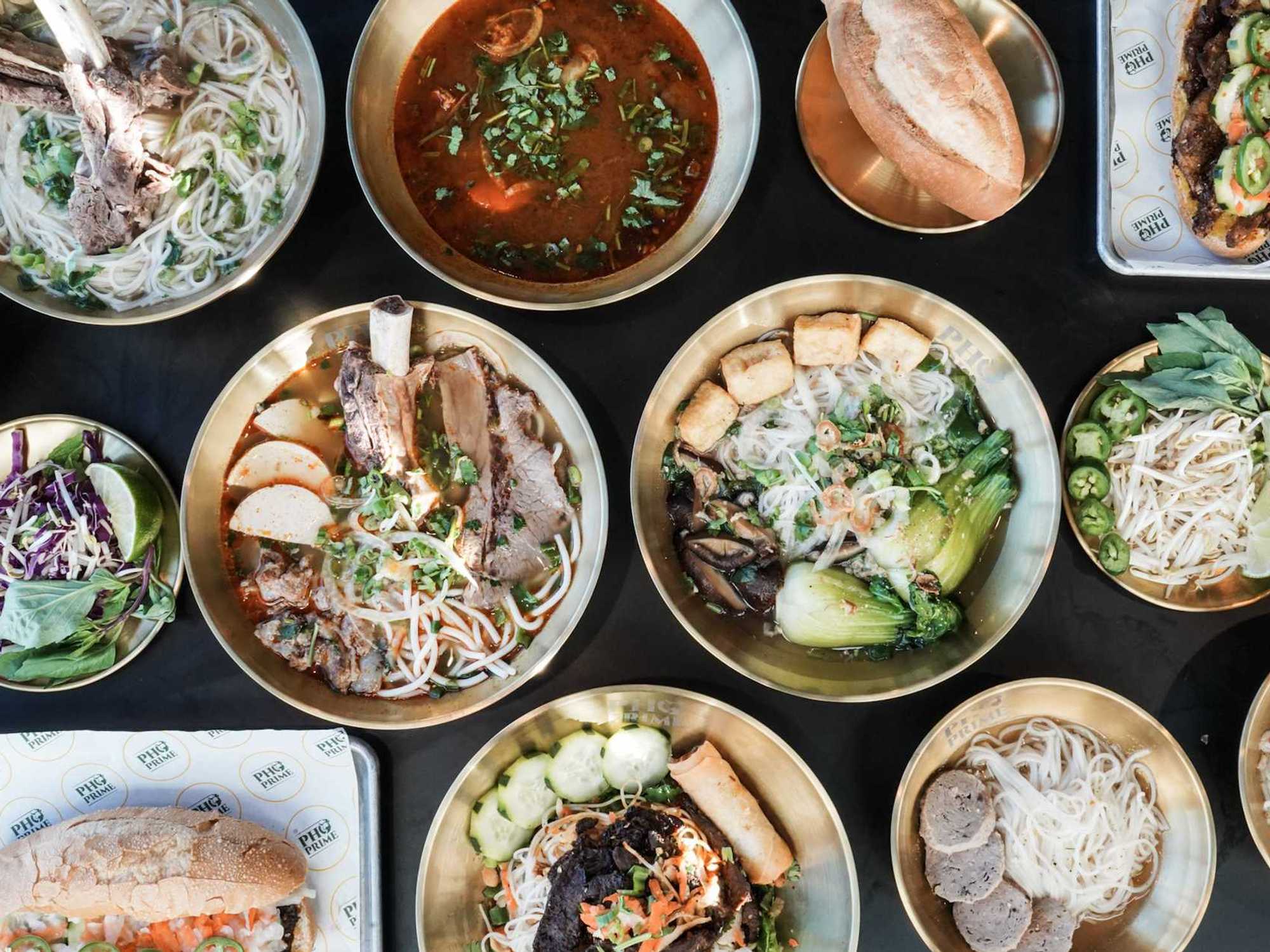 Pho Prime food spread
