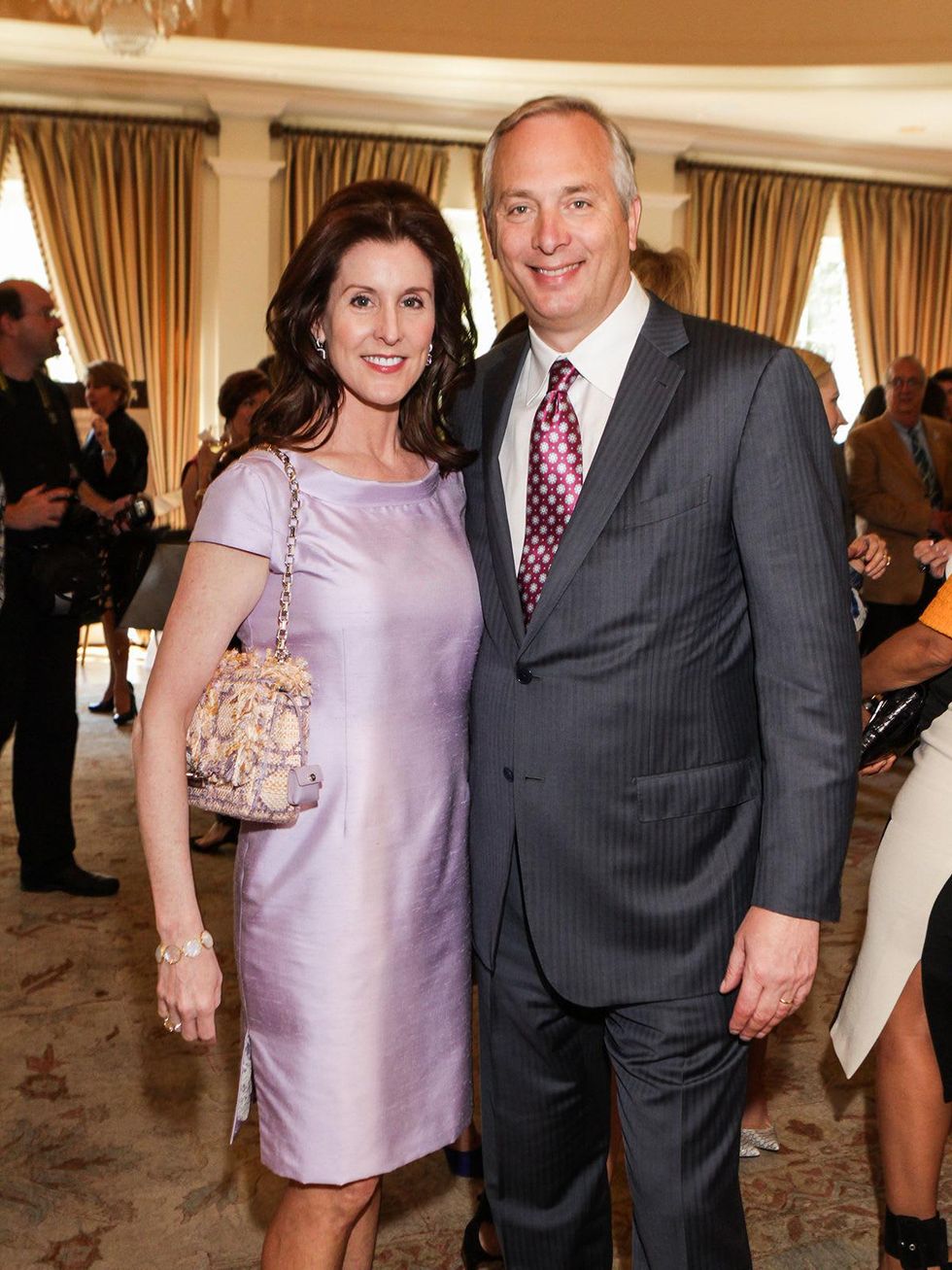 Phoebe and Bobby Tudor at the Passion for Fashion luncheon March 2014