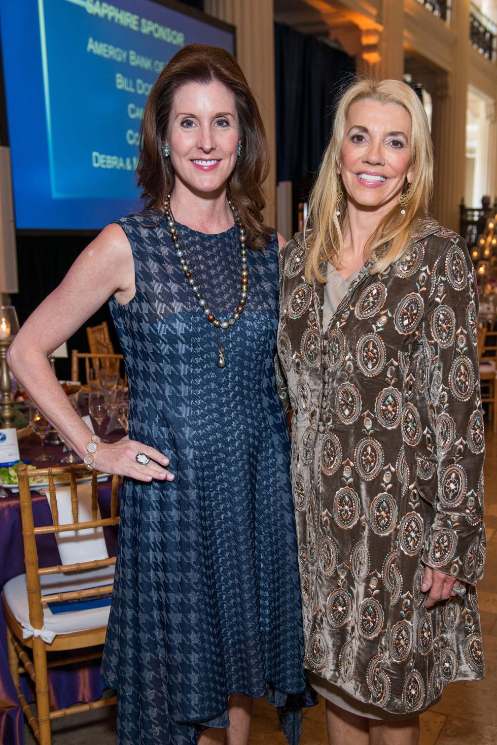 Phoebe Tudor, left, and Marie Bosarge at the Legacy Luncheon September 2014