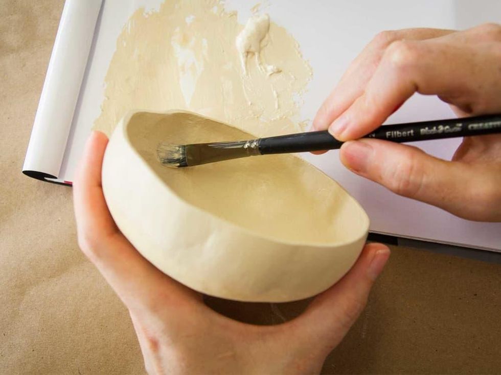 Photo of bowl being painted