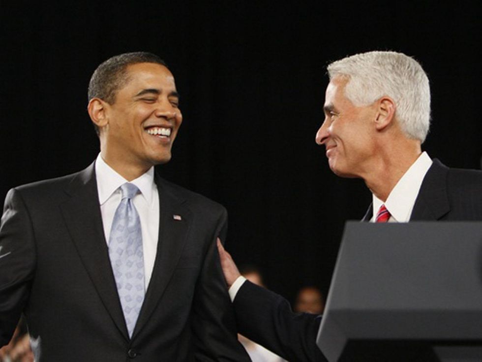 Photoshop controversy President Barack Obama and Florida Gov. Charlie Crist in 2009 January 2014