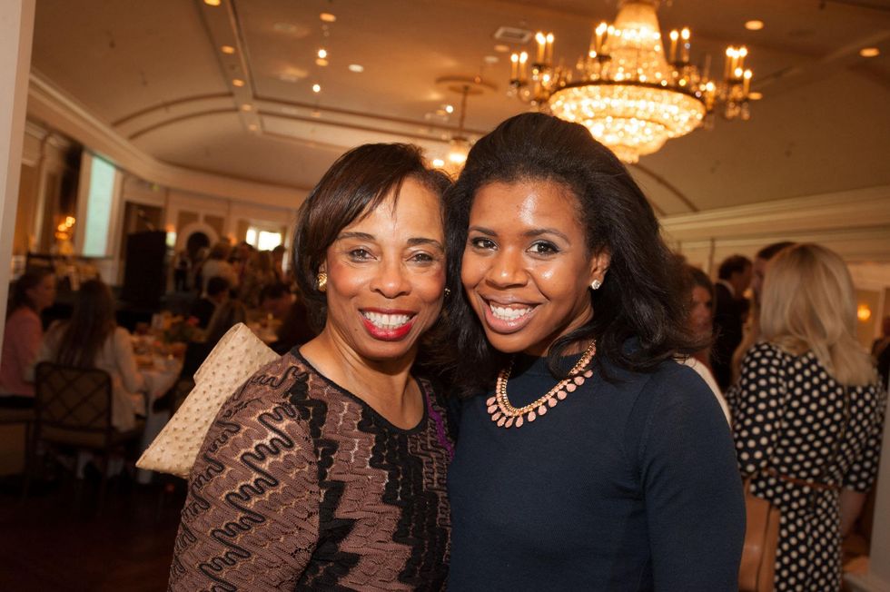 Phyllis Williams, left, and Claire Cormier Thielke at the Foundation for Teen Health luncheon October 2014