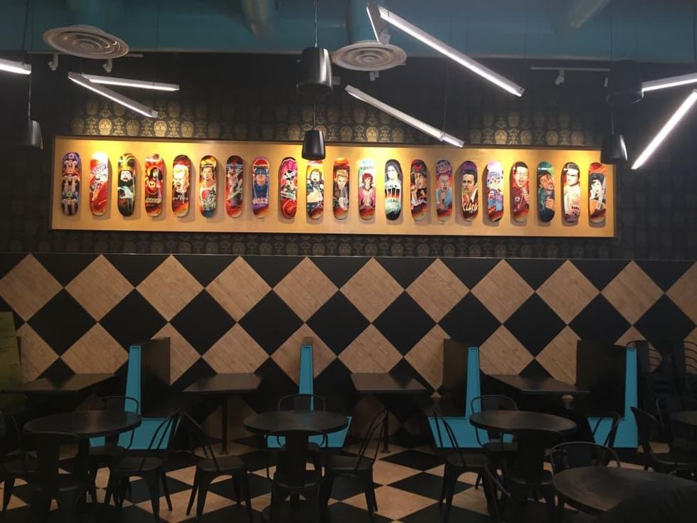 Pi Pizza skateboards