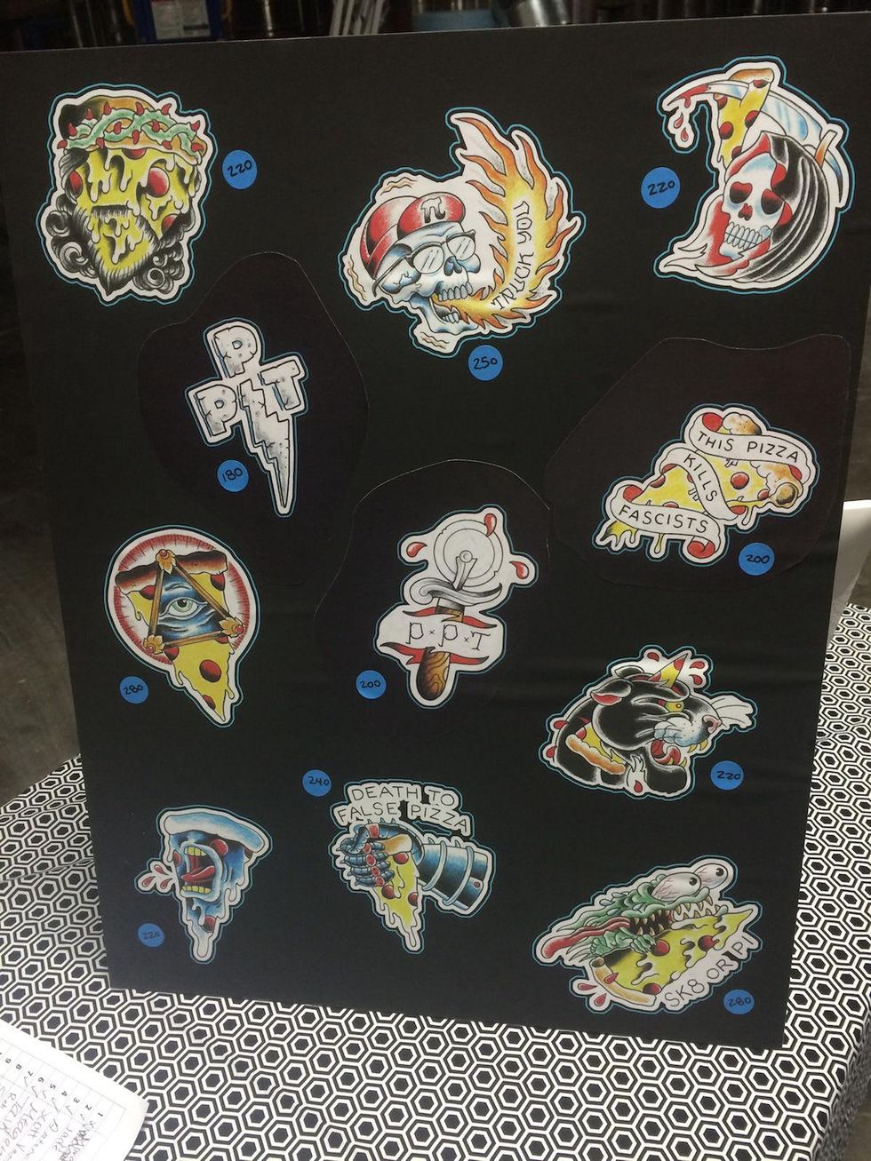 Pi Pizza Truck tattoo