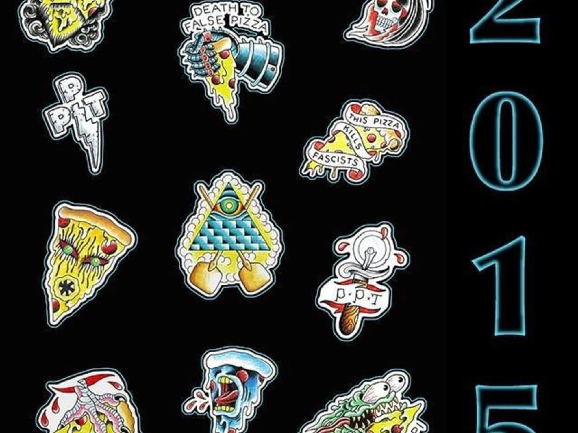 Pi Pizza Truck tattoos 2015