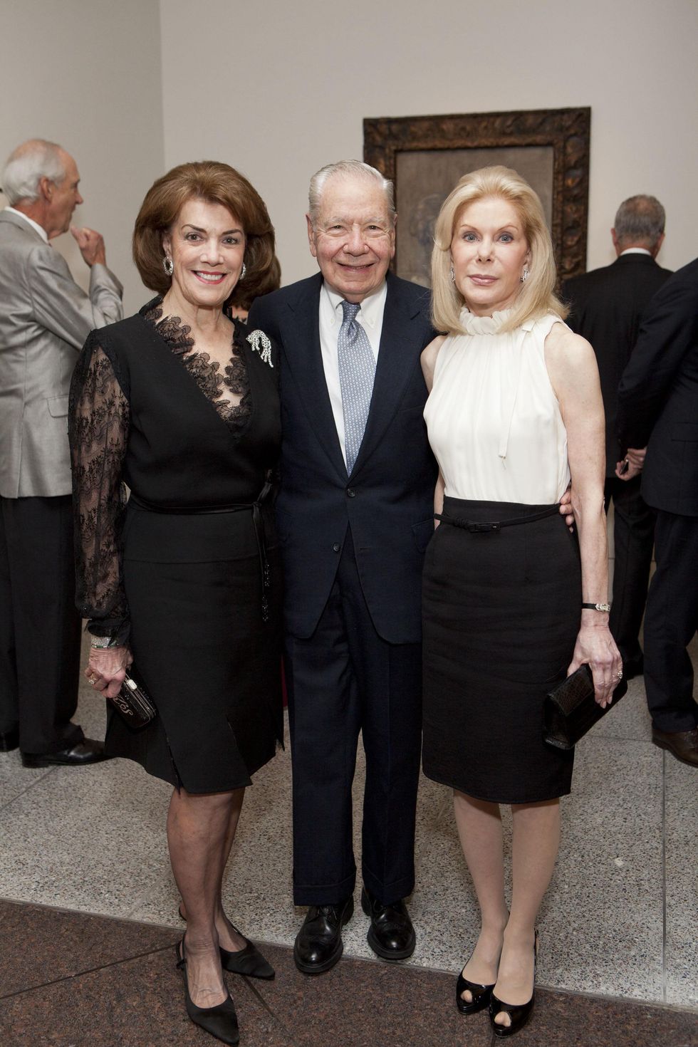 Picasso Black and White opening dinner, February 2013, Jeanie Kilroy, Wallace Wilson, Frances Marzio