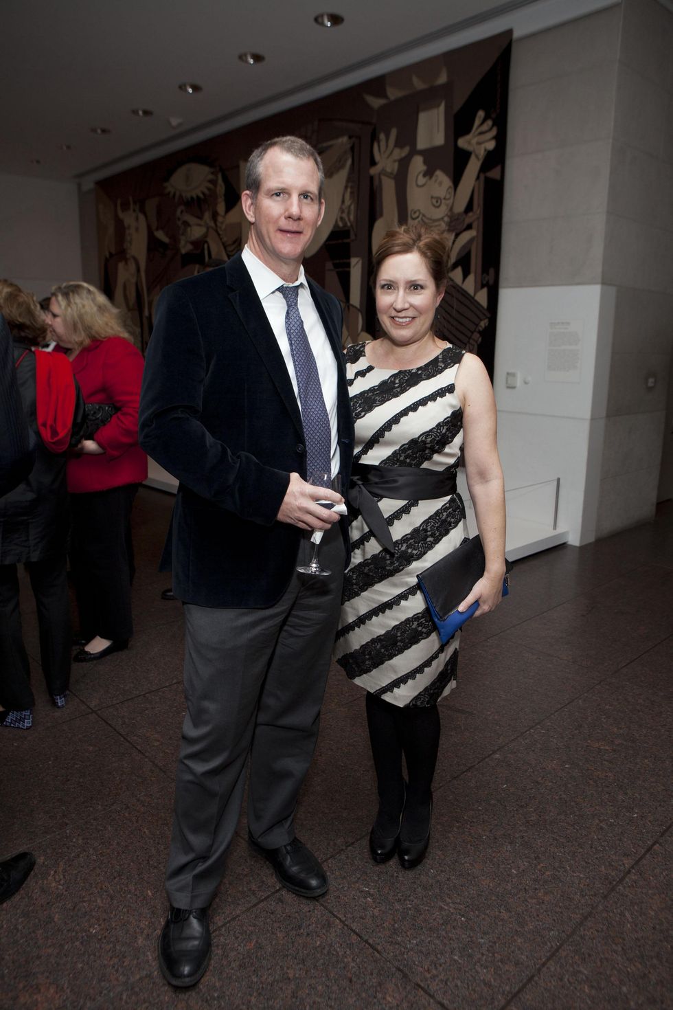 Picasso Black and White opening dinner, February 2013, John Dagley, Kari Gonzales