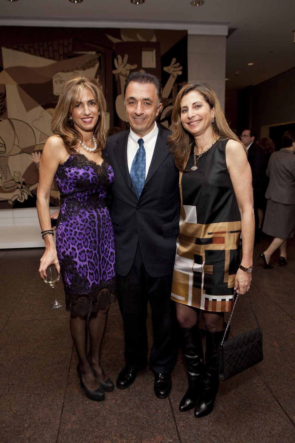 Picasso Black and White opening dinner, February 2013, Sima Ladjevardian, Masoud Ladjevardian, Rania Daniel
