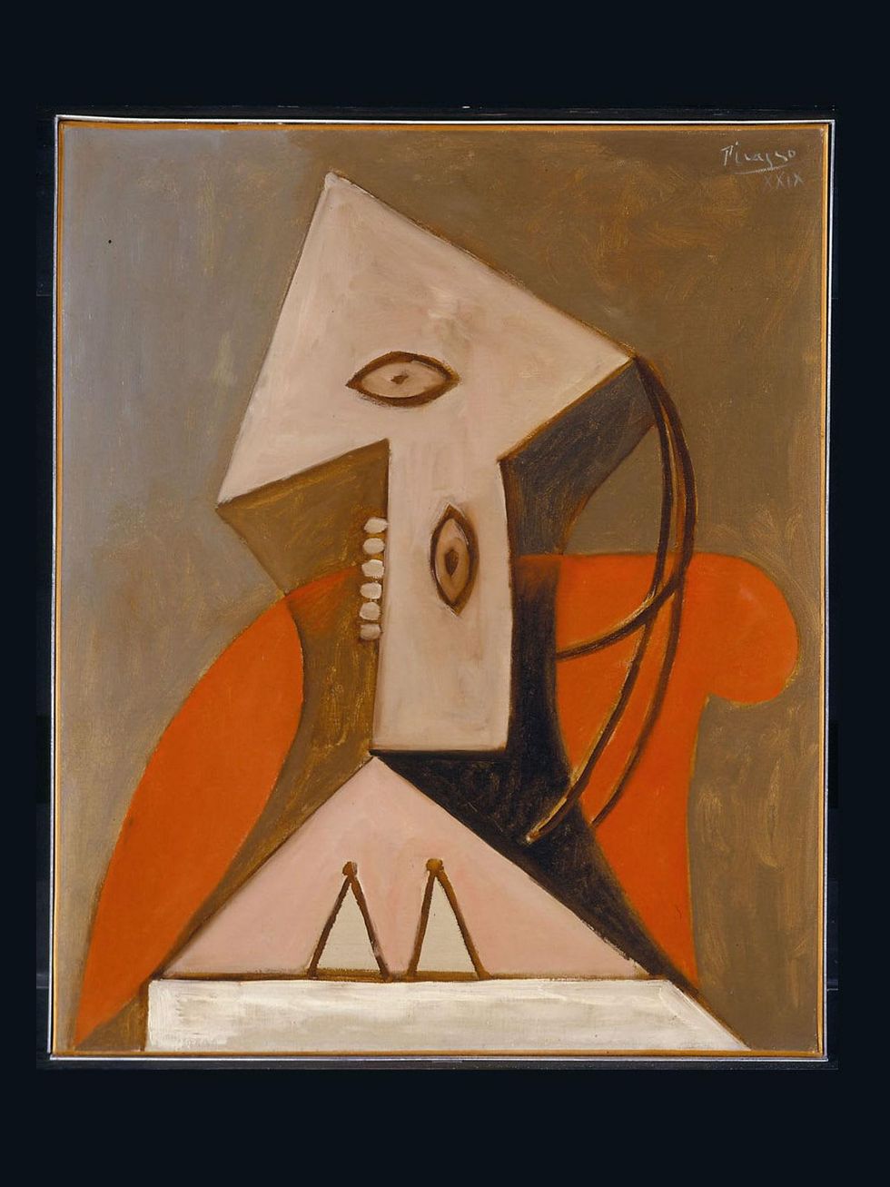 Picasso, Women in Red Chair, original, The Menil