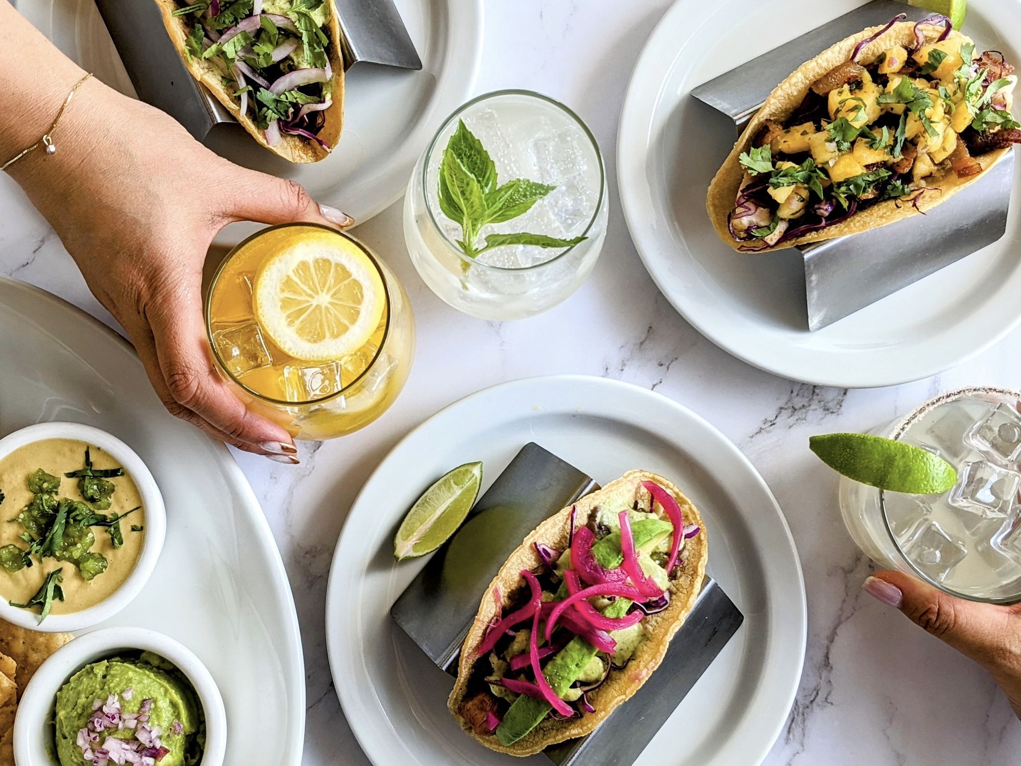 Picnik restaurant food spread