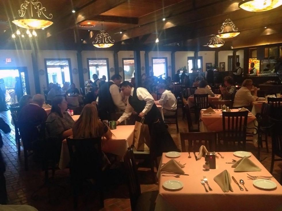 Pico's Mex Mex on Kirby interior with crowd March 2014