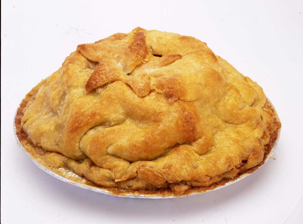 Picture of a giant apple pie