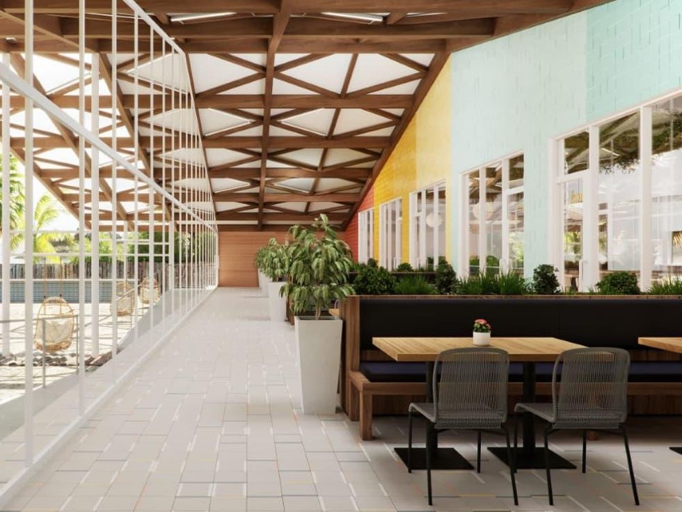 Pier 6 patio rendering