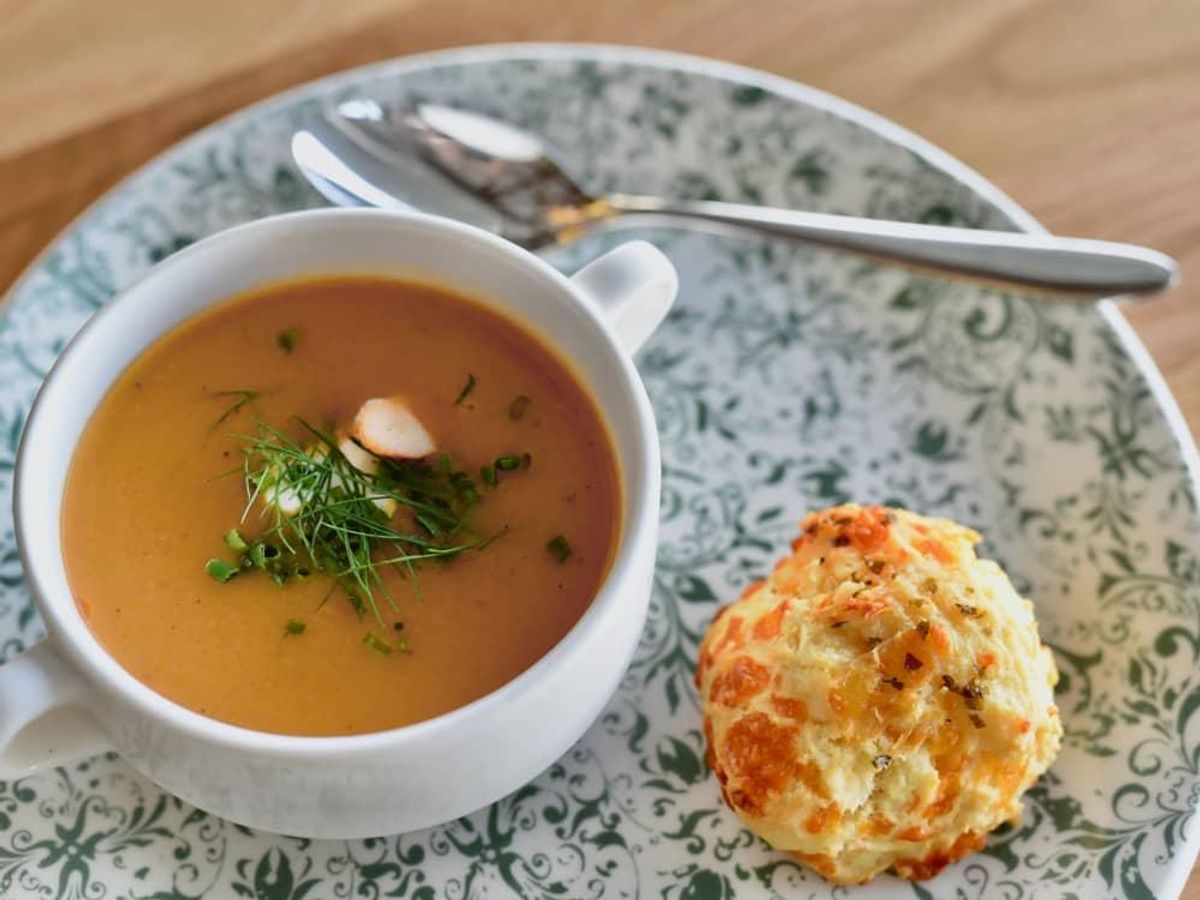 Lobster bisque. CultureMap Houston