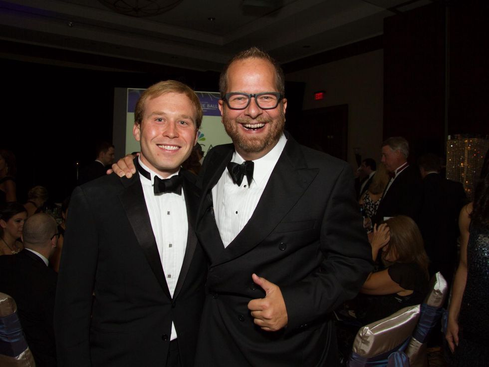 Pierce Bush, left, and Chris Seay at the Big Brothers Big Sisters Gala September 2014