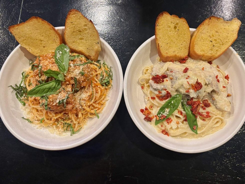 Pinballz Pizzeria pasta