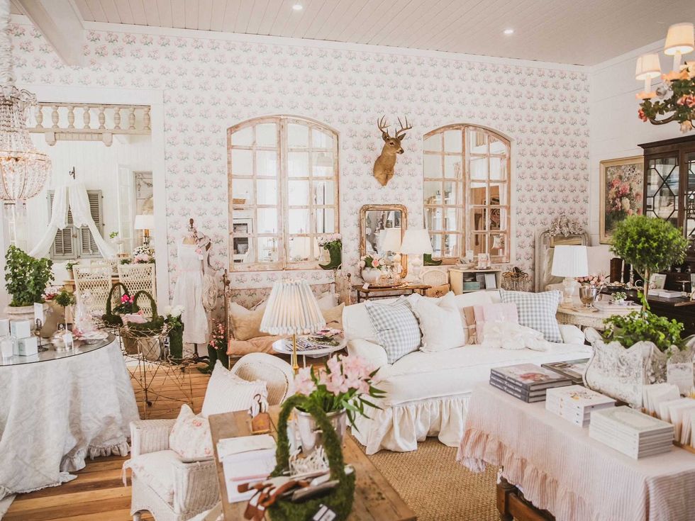 Pink Door on Main Burton interior