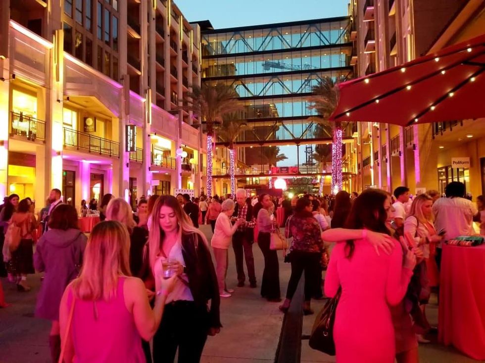 Pink Party 2018 West Ave crowd