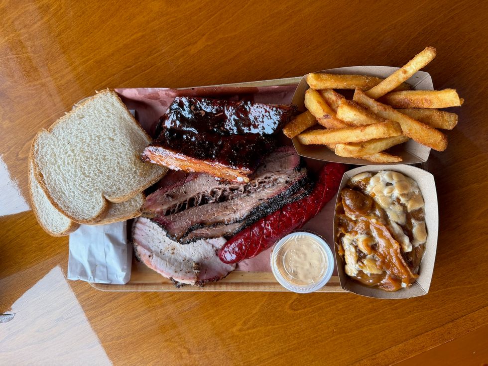 Pinkerton's Barbecue meat sides tray