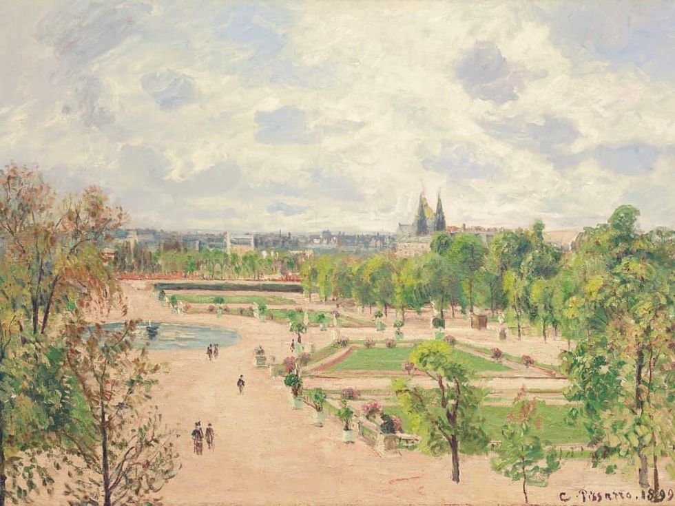Pisarro_Tuileries Garden, Gray Morning