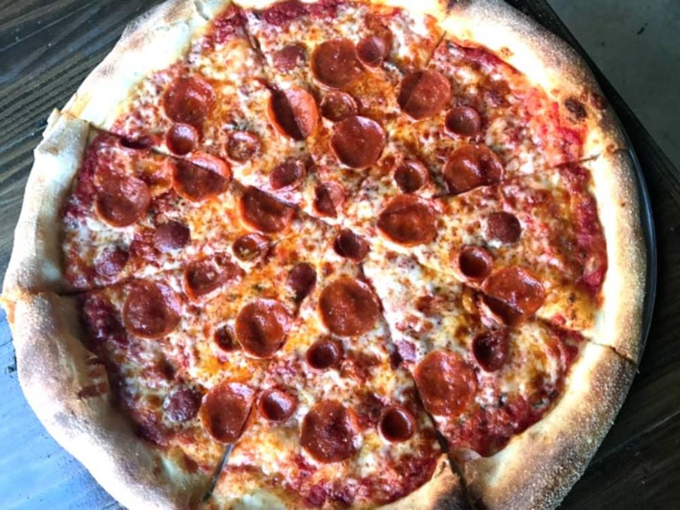 Pizaro's New York style pizza double pepperoni