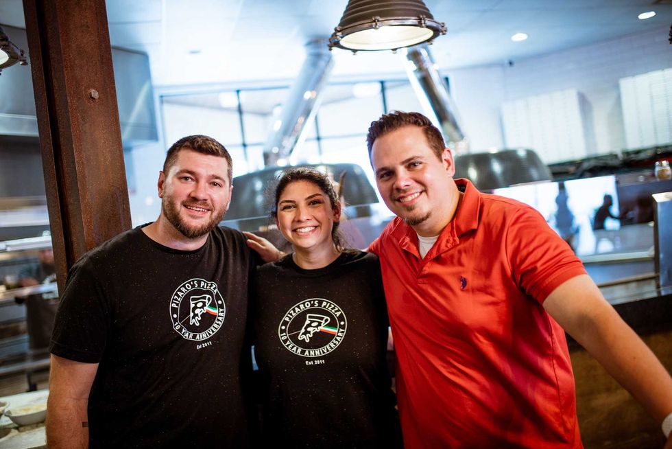 Pizaro's Pizza Brad Bean, Nicole Bean, and Matt Hutchinson