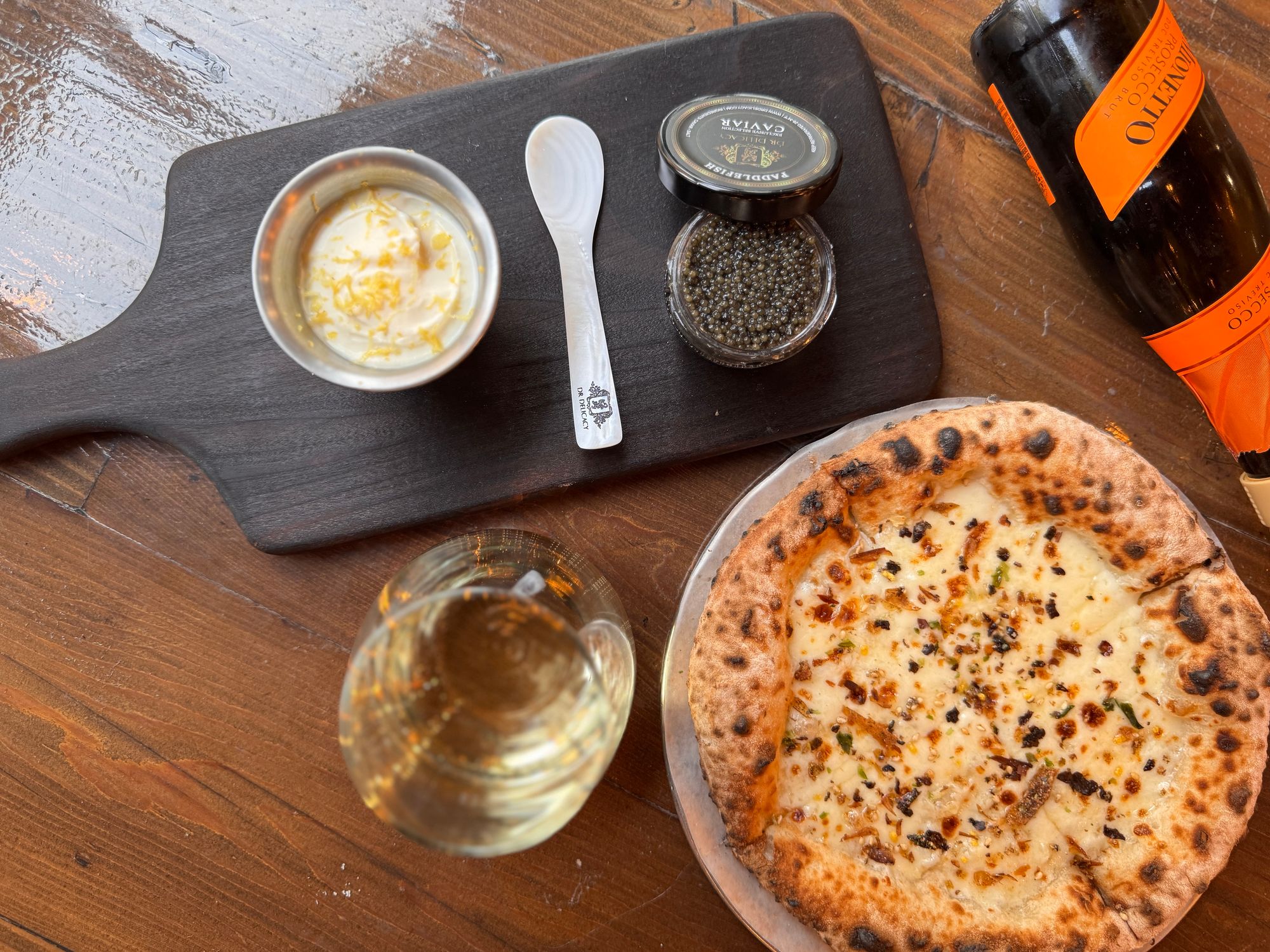 Pizaro's Pizza caviar