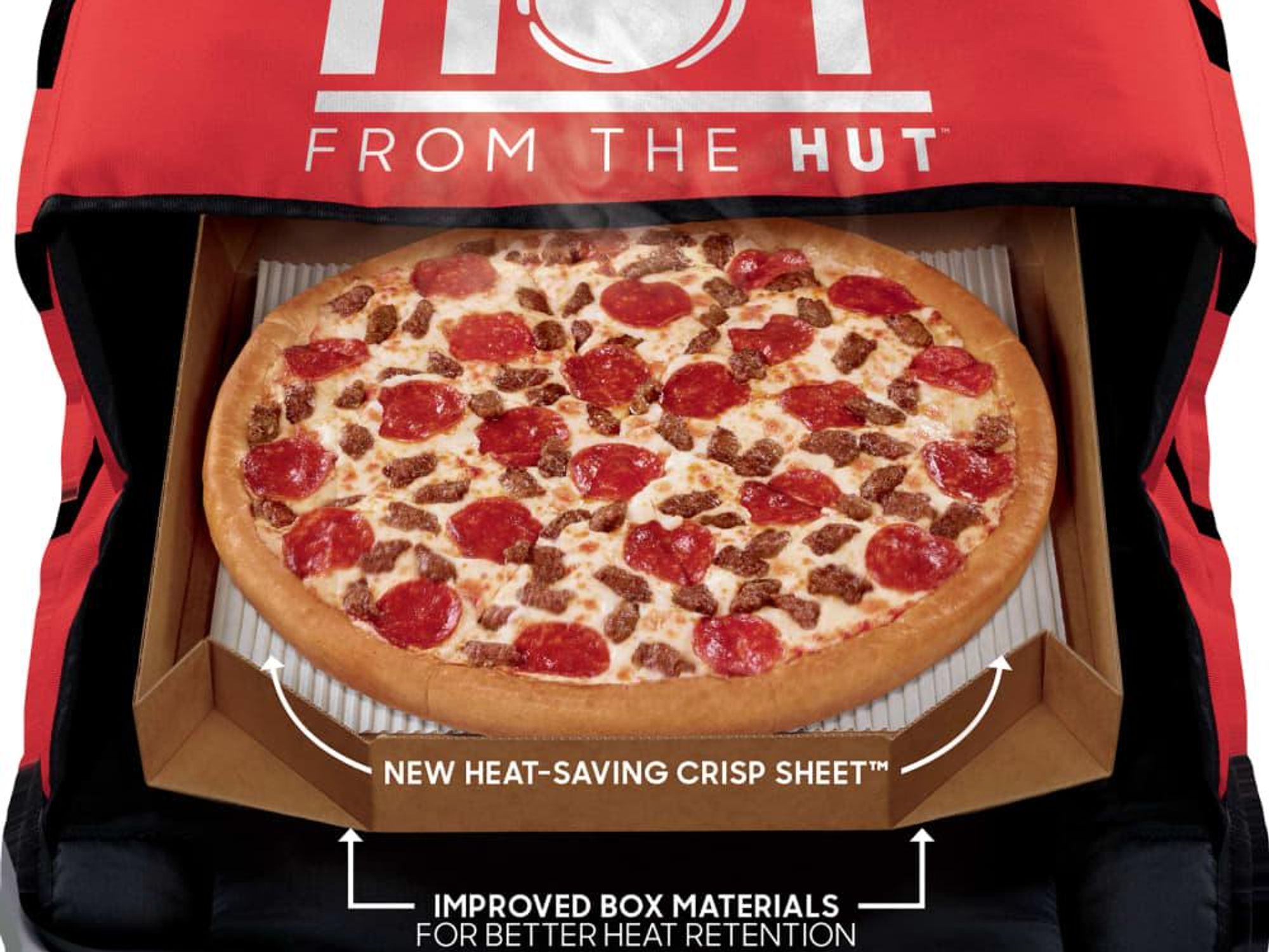 Pizza Hut oven hot delivery system
