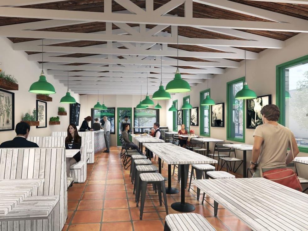 Pizza Motus interior rendering