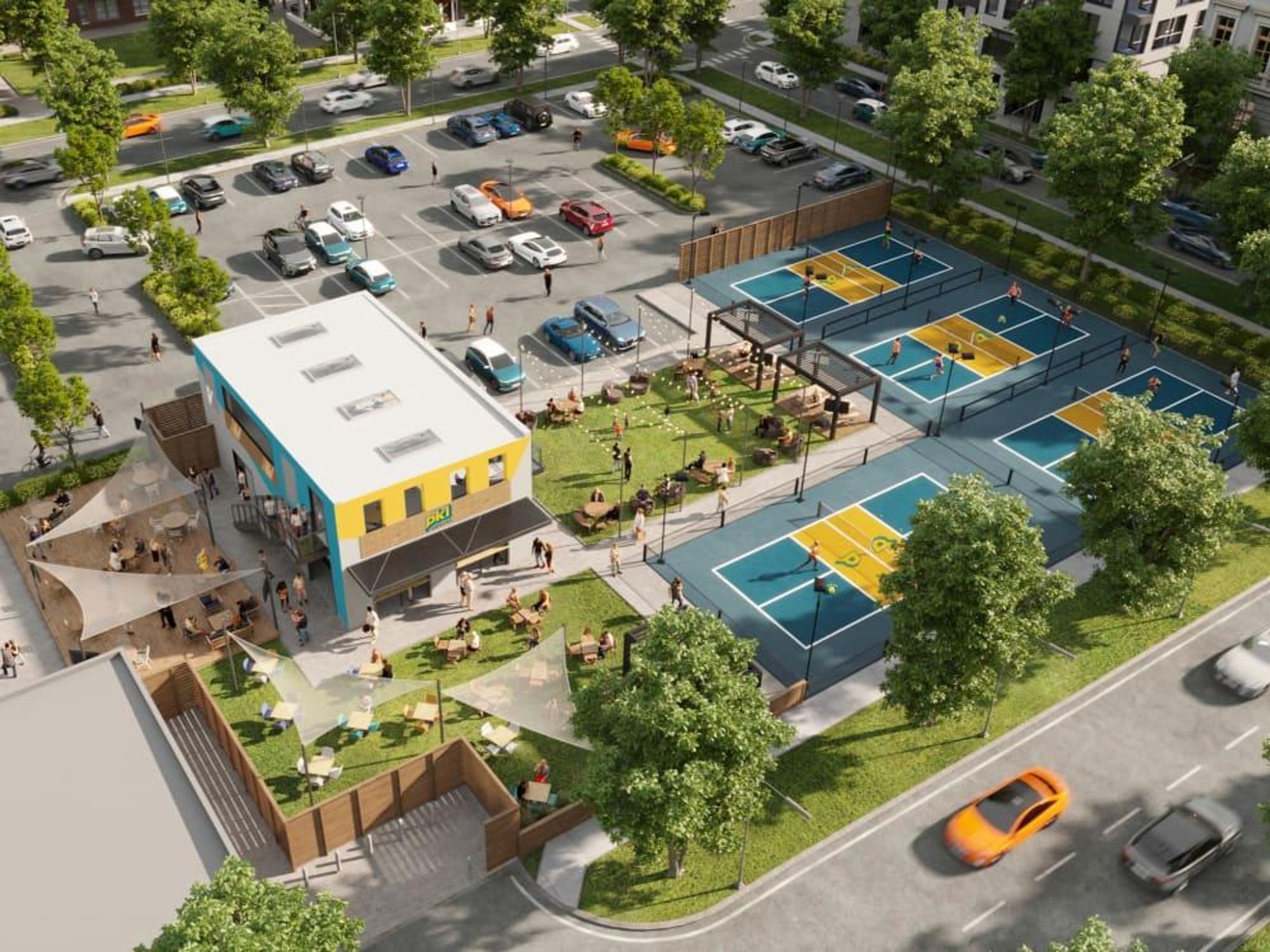 PKL Social pickleball bar rendering