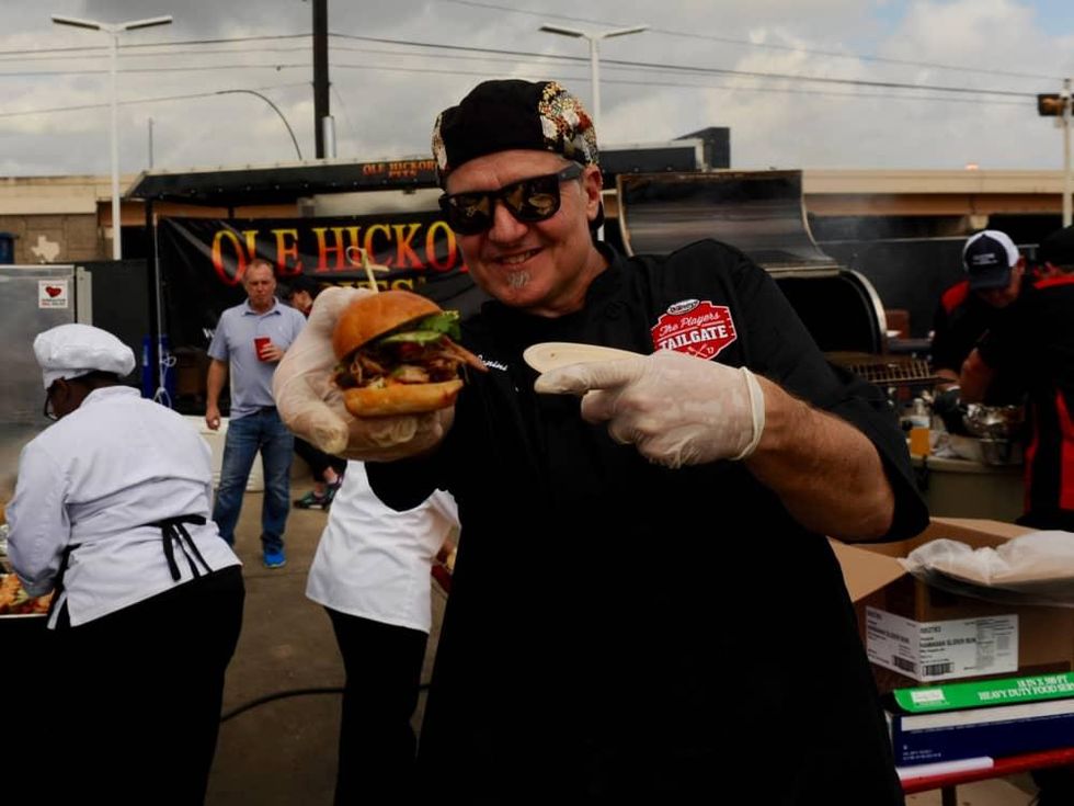 A peek inside Guy Fieri's $700 Super Bowl tailgate part