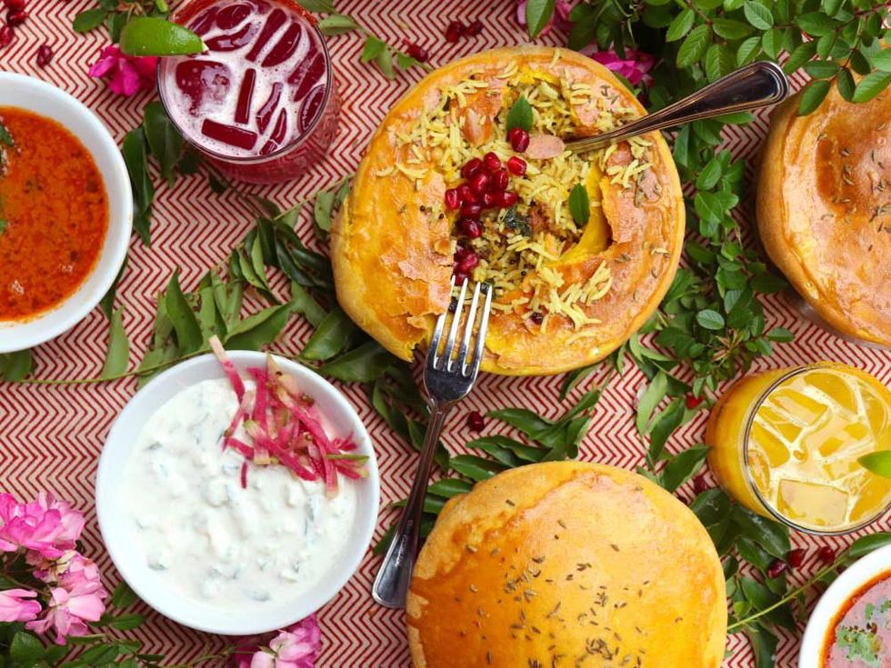 Pondicheri goat biryani