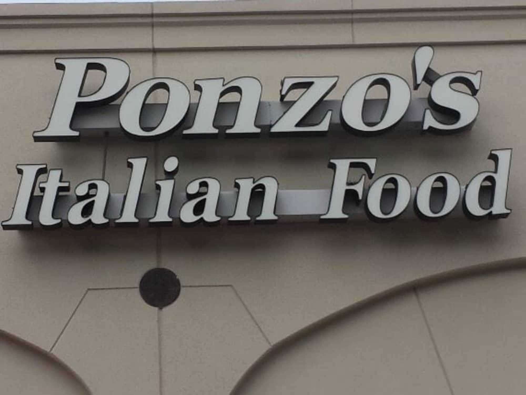 Ponzo's Italian Food exterior