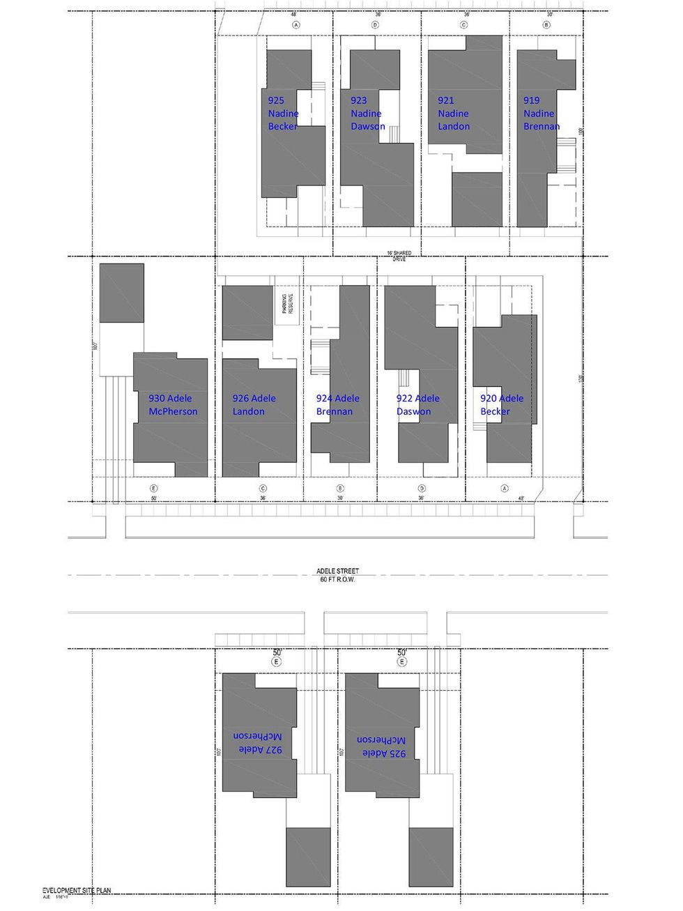 Porch Street Adele Site Plan July 2014
