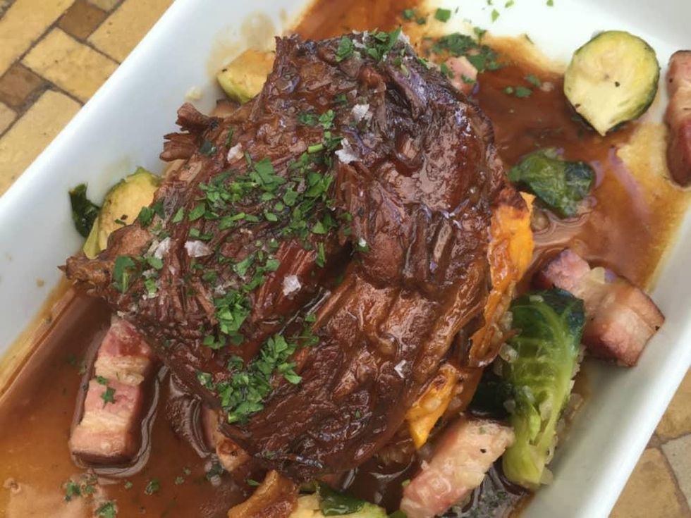 Pork shoulder at Bistro Jeanty in Yountville