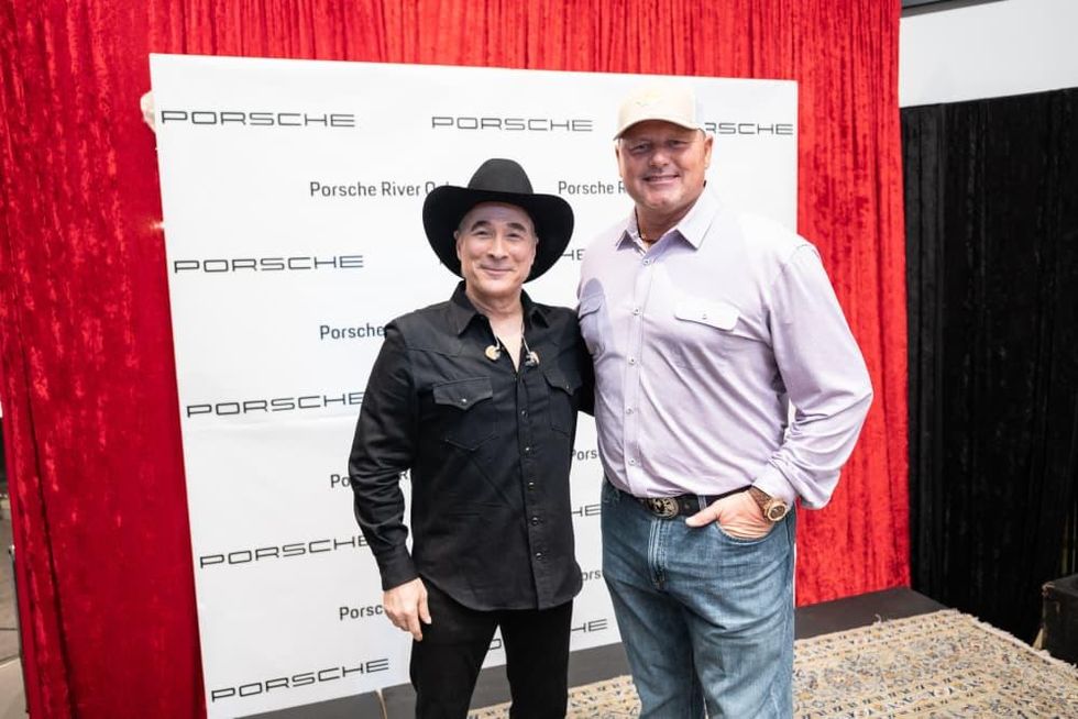 Porsche River Oaks grand opening Clint Black Roger Clemens