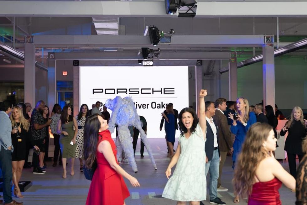 Porsche River Oaks grand opening dance floor