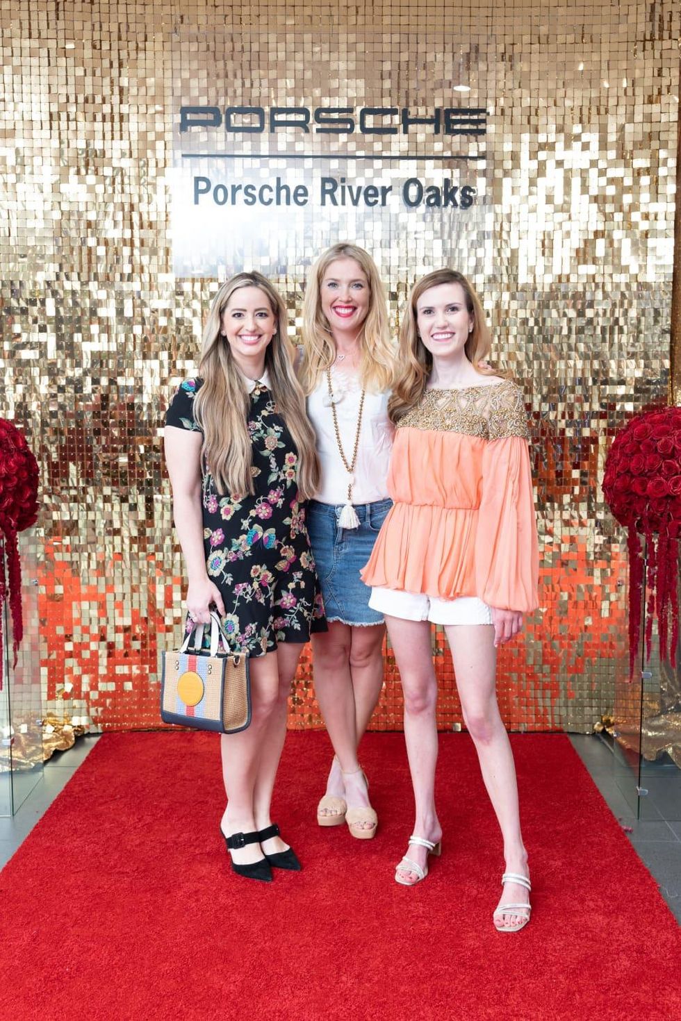 Porsche River Oaks grand opening Lauren Smith Jennifer Roosth Heather Almond