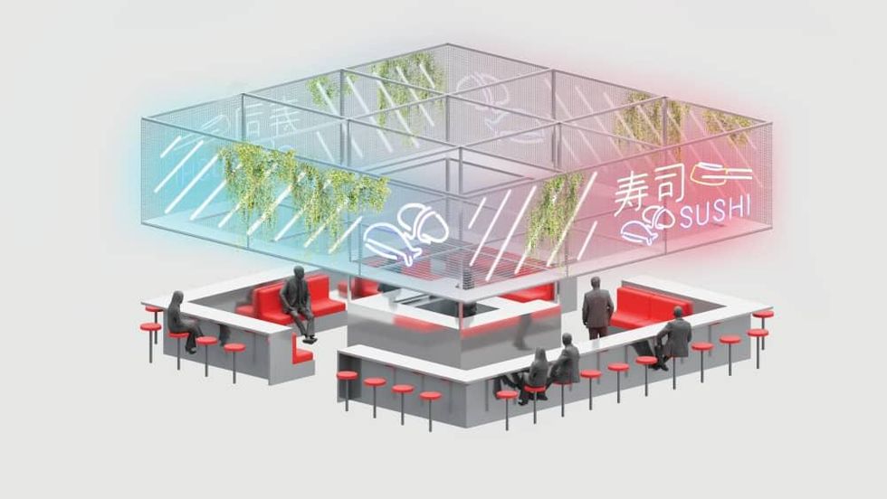 Post Houston food hall rendering