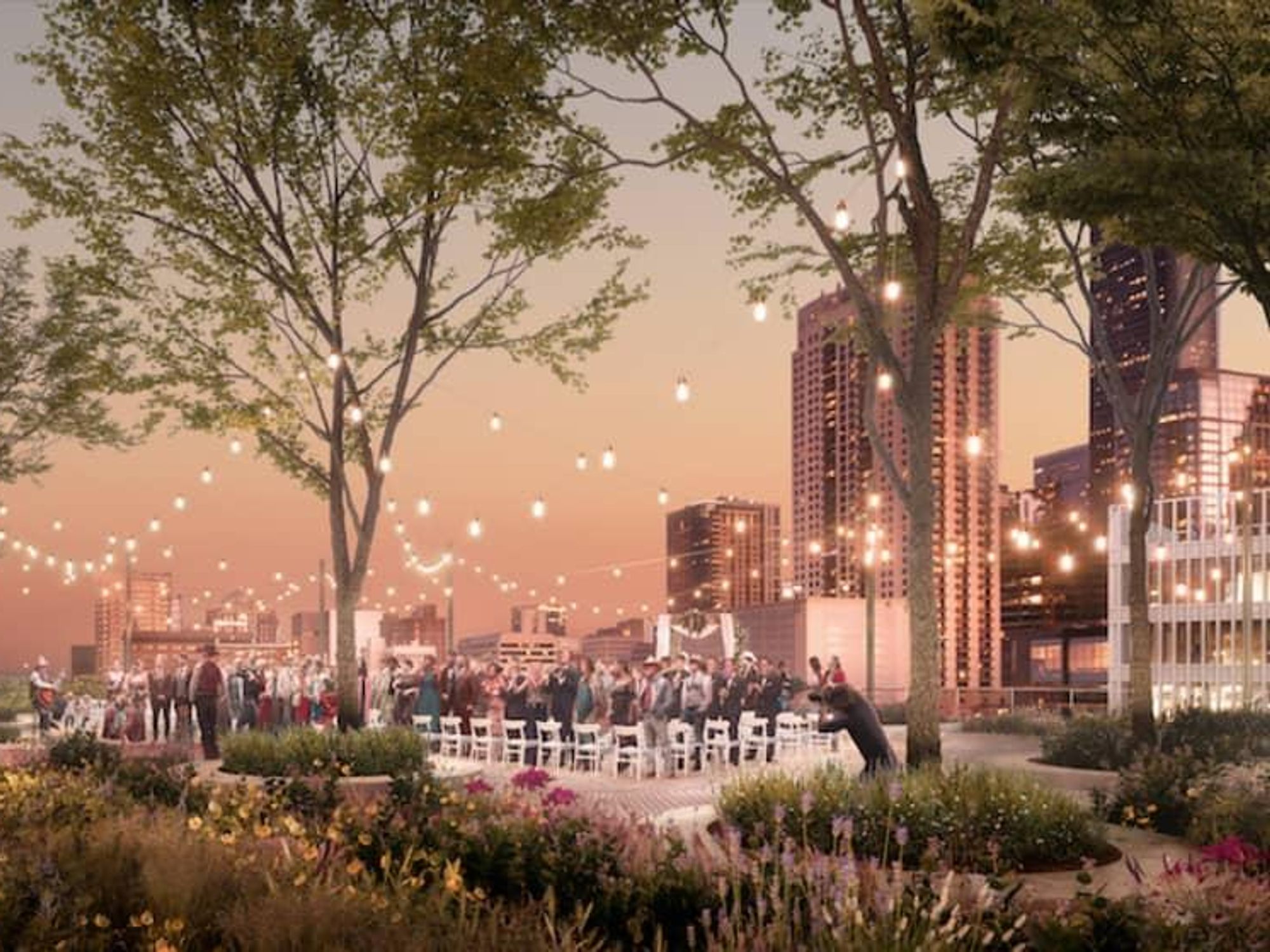 Houston's biggest rooftop garden blossoms with striking new events venue -  CultureMap Houston