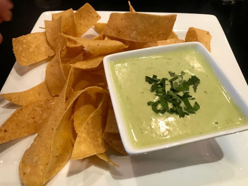 Post Oak Poker Room green chile queso