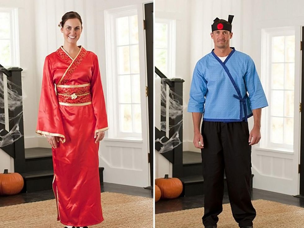 Pottery Barn sushi chef costumes Halloween October 2013