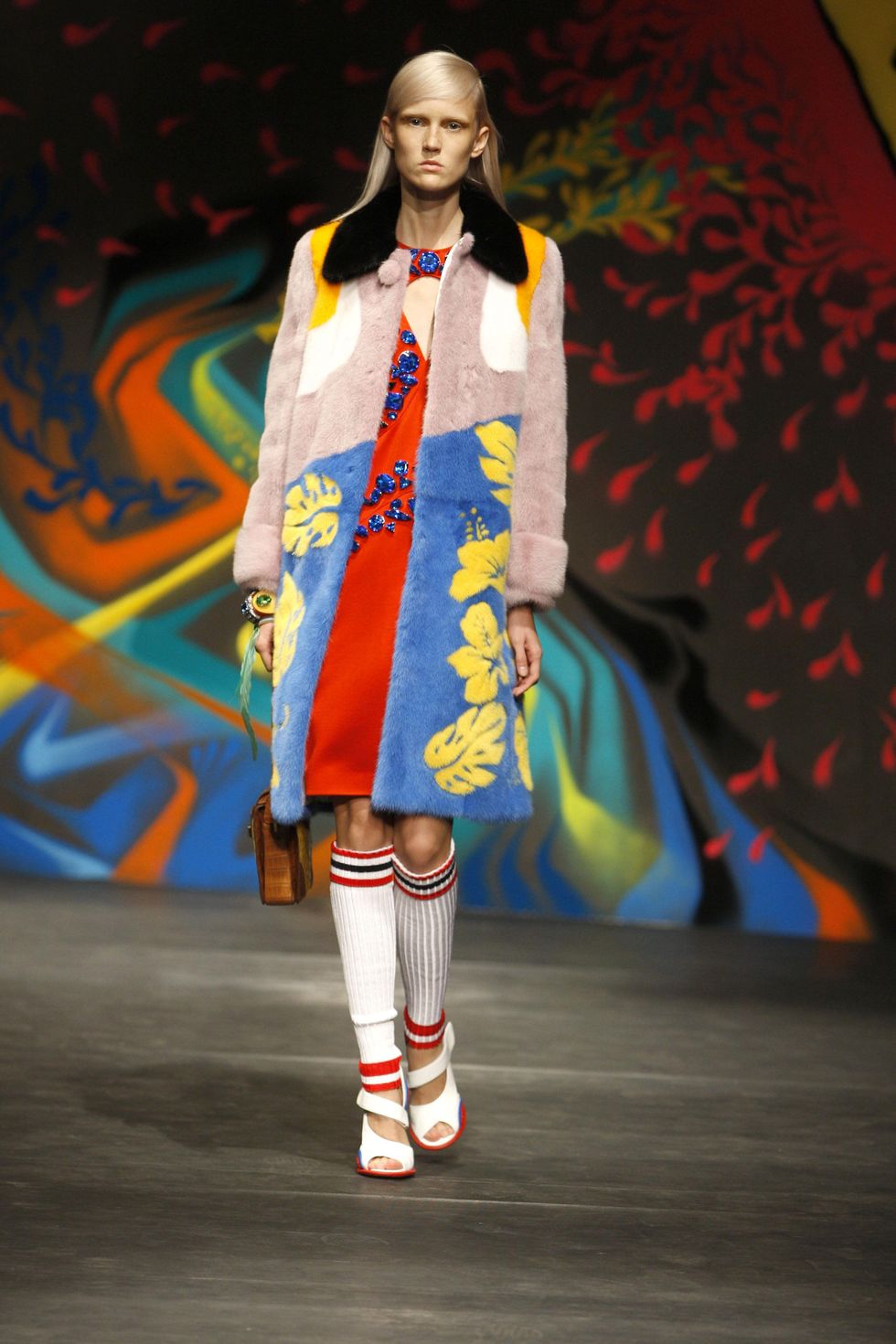 A burst of color — and feminine strength — rule the runway at Prada ...