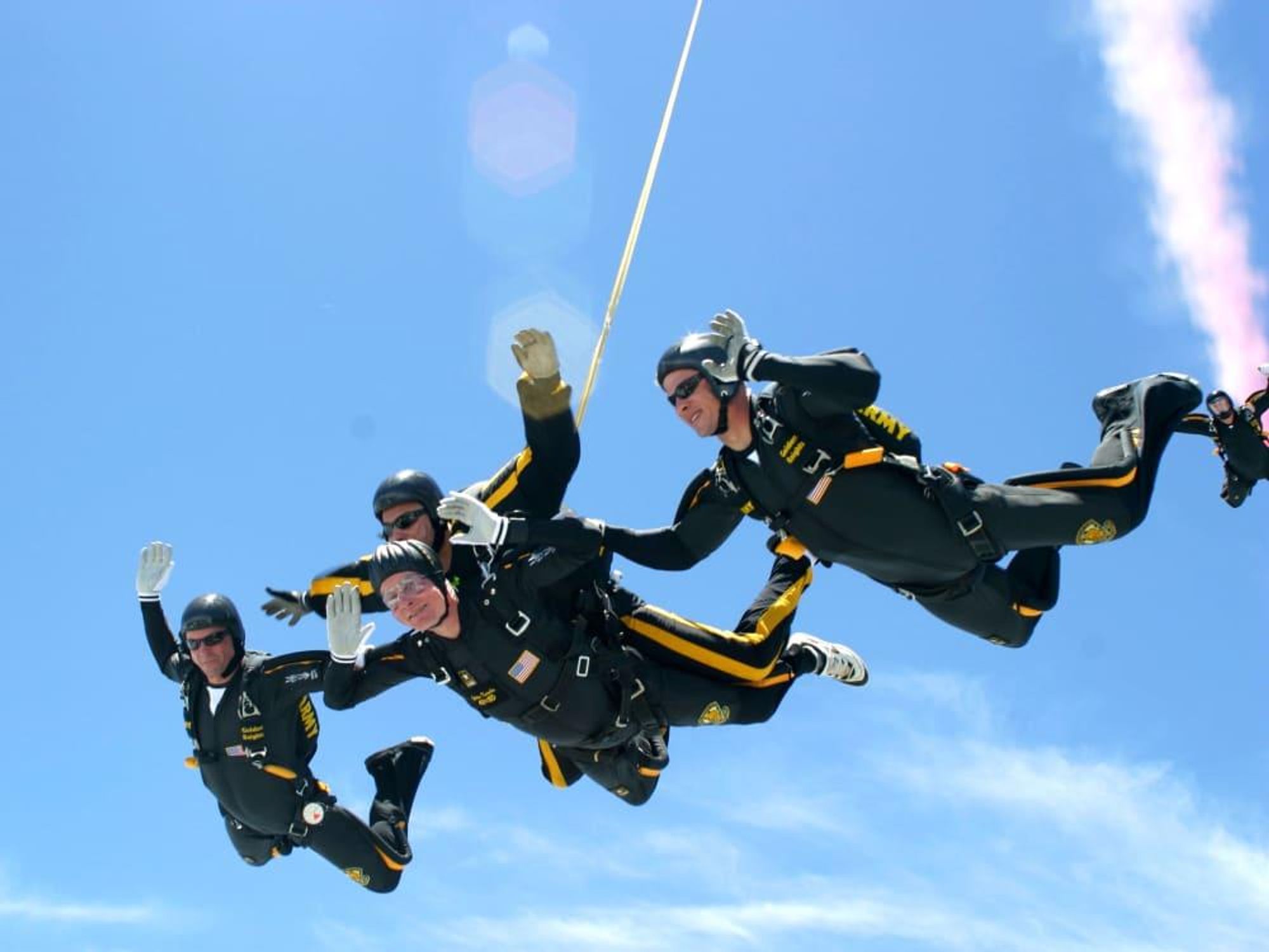 President George HW Bush skydive 80th birthday