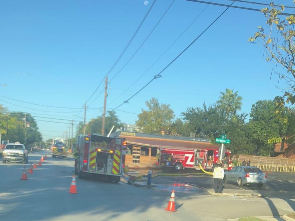 Presidio fire trucks