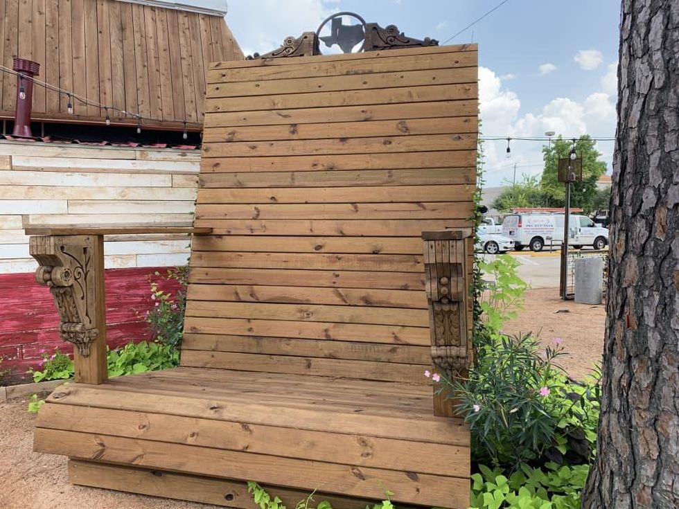 Preslee's giant chair